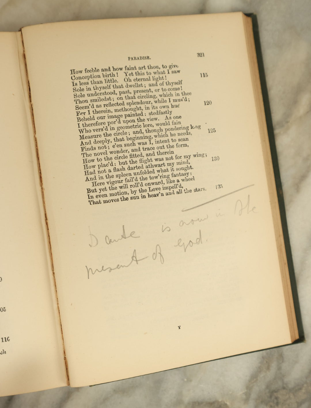 Lot 128 - "Dante's Vision: The Vision Or Hell, Purgatory, And Paradise Of Dante Alighieri" Antique Book Translated By Reverend H.F. Cary, Circa Late 19th Century