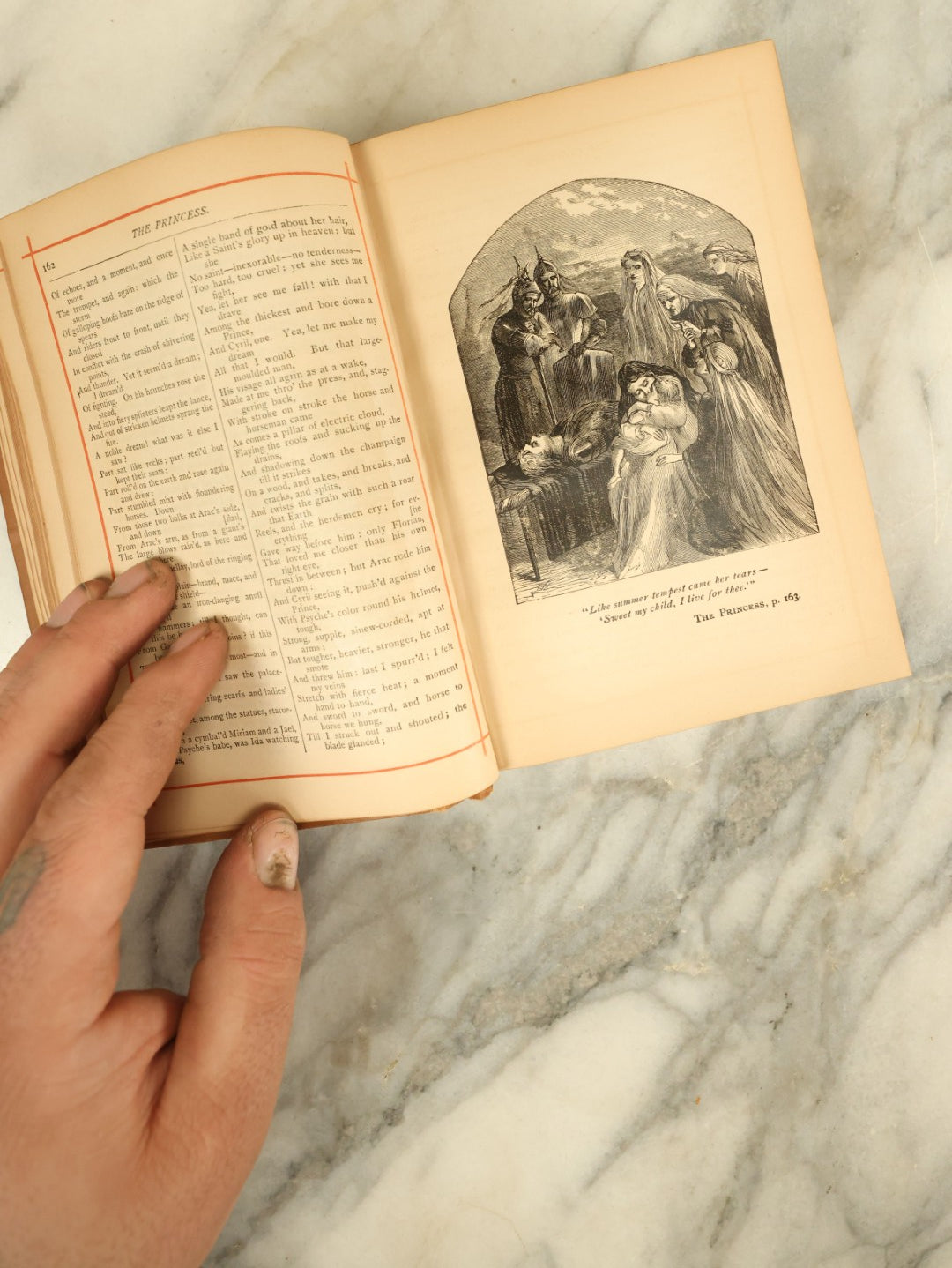 Lot 129 - Pair Of Antique Books Of The Poetry Of Alfred Tennyson, Including His Complete Works, Illustrated, And The Idylls Of The King, In Twelve Books, Circa Late 19th Century