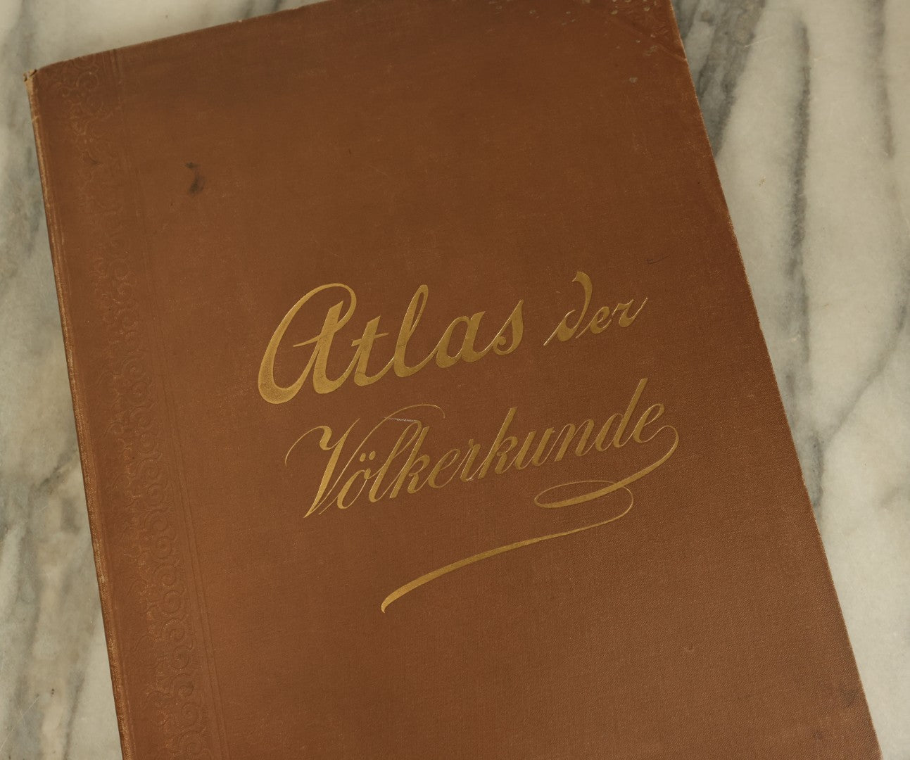 Lot 137 - "Atlas Of Ethnology" Antique German World Atlas With Many Maps And Figures, "Atlas Der Völkerkunde" Published 1892