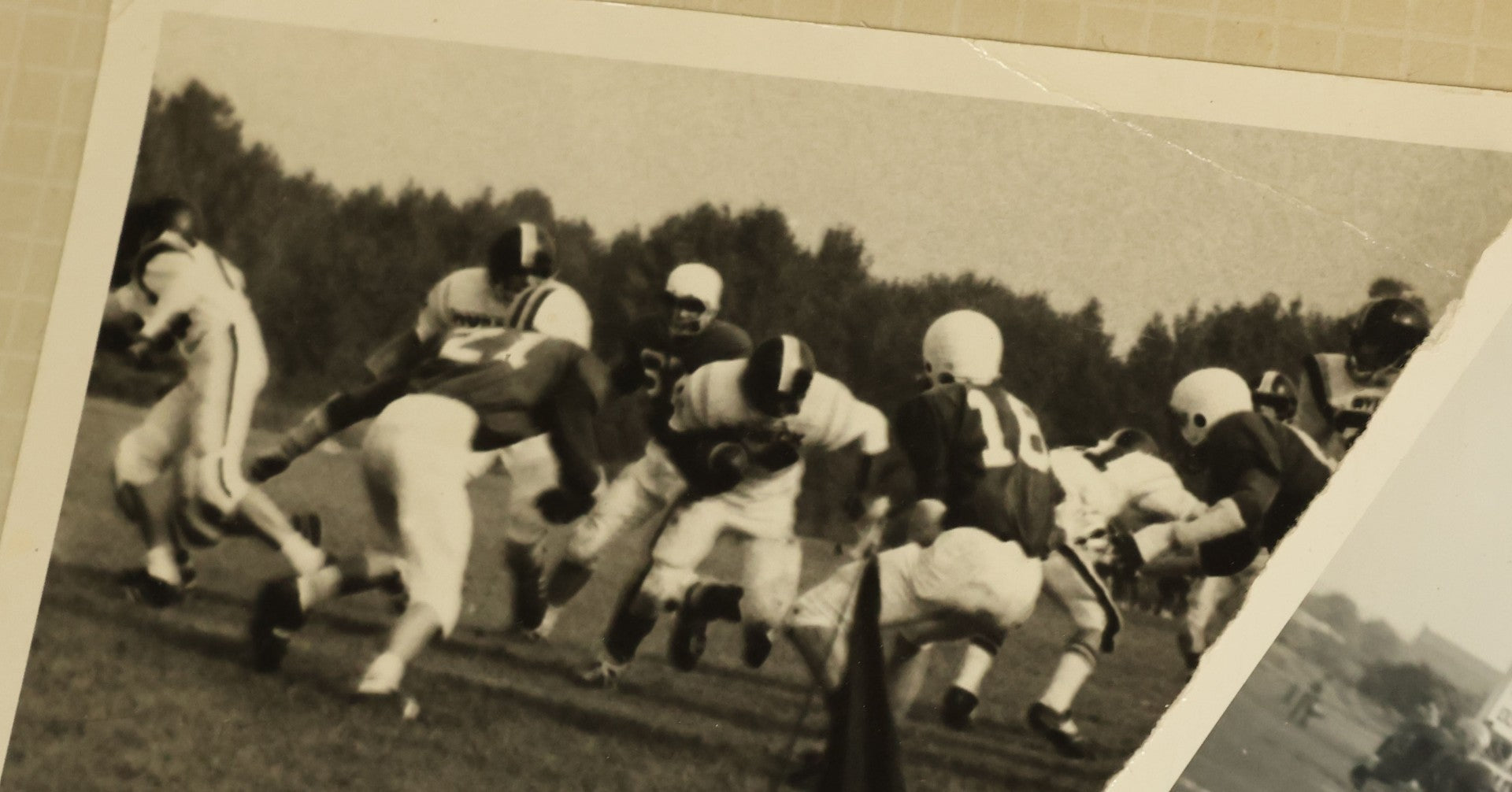 Lot 145 - Grouping Of 10+ Vintage Snap Shot Photos Of High School Football Teams And Games, Circa 1970s