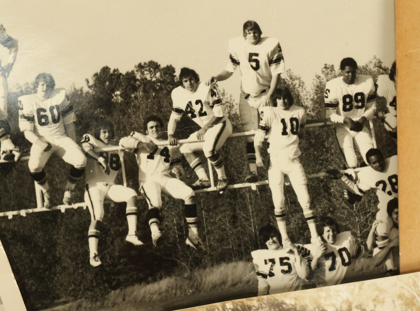 Lot 145 - Grouping Of 10+ Vintage Snap Shot Photos Of High School Football Teams And Games, Circa 1970s