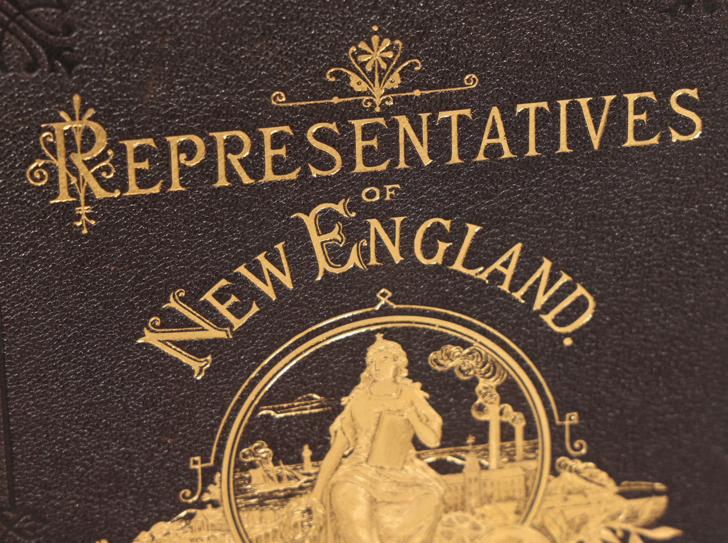 Lot 006 - "Representatives Of New England Manufacturers" Volumes I & Ii, Antique Books By J.D. Van Slyck, Boston, 1879, Including Biographical Sketches, Portraits, And Factory Illustrations