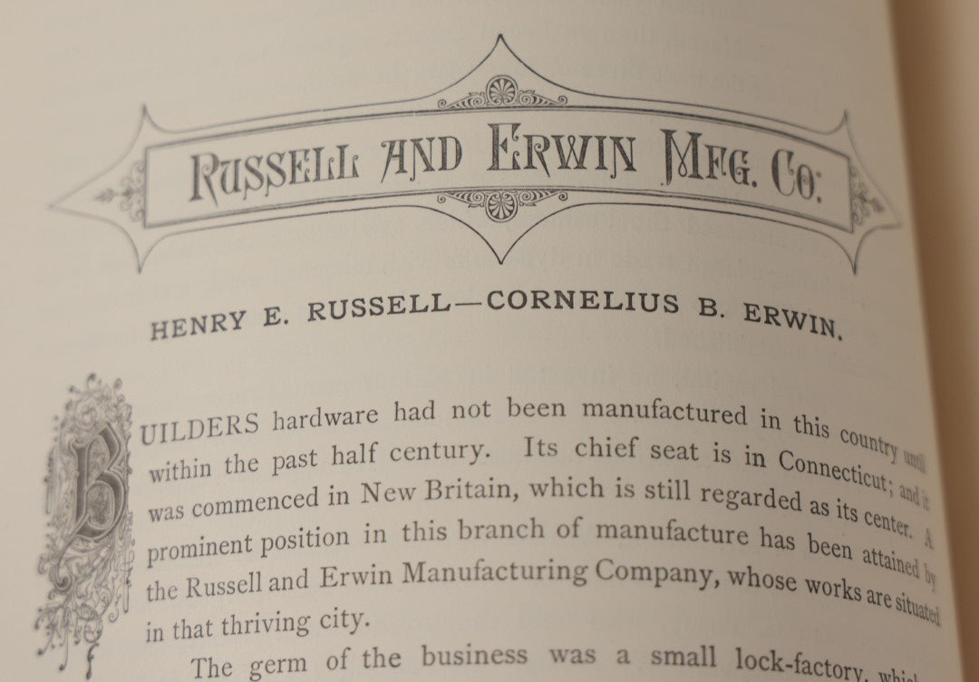 Lot 006 - "Representatives Of New England Manufacturers" Volumes I & Ii, Antique Books By J.D. Van Slyck, Boston, 1879, Including Biographical Sketches, Portraits, And Factory Illustrations