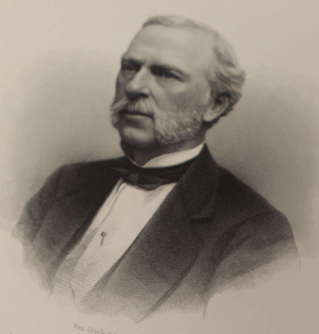 Lot 006 - "Representatives Of New England Manufacturers" Volumes I & Ii, Antique Books By J.D. Van Slyck, Boston, 1879, Including Biographical Sketches, Portraits, And Factory Illustrations