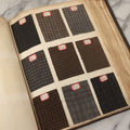 Lot 007 - Antique Sample Fabric Wool Swatch Book From Stearns & Beale Manufacturers, New York City, Styles No. 8675-9606, Containing Dozens Of Fabric Samples