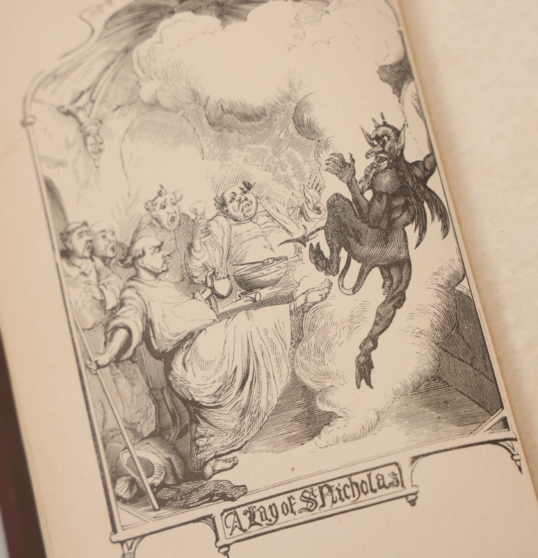 Lot 009 - "The Ingoldsby Legends Or; Mirth And Marvels" Antique Book By Thomas Ingoldsby (Pen Name Of The Reverend Richard Harris Barham) With Illustrations By George Cruikshank, W.J. Middleton, Publisher, 1875