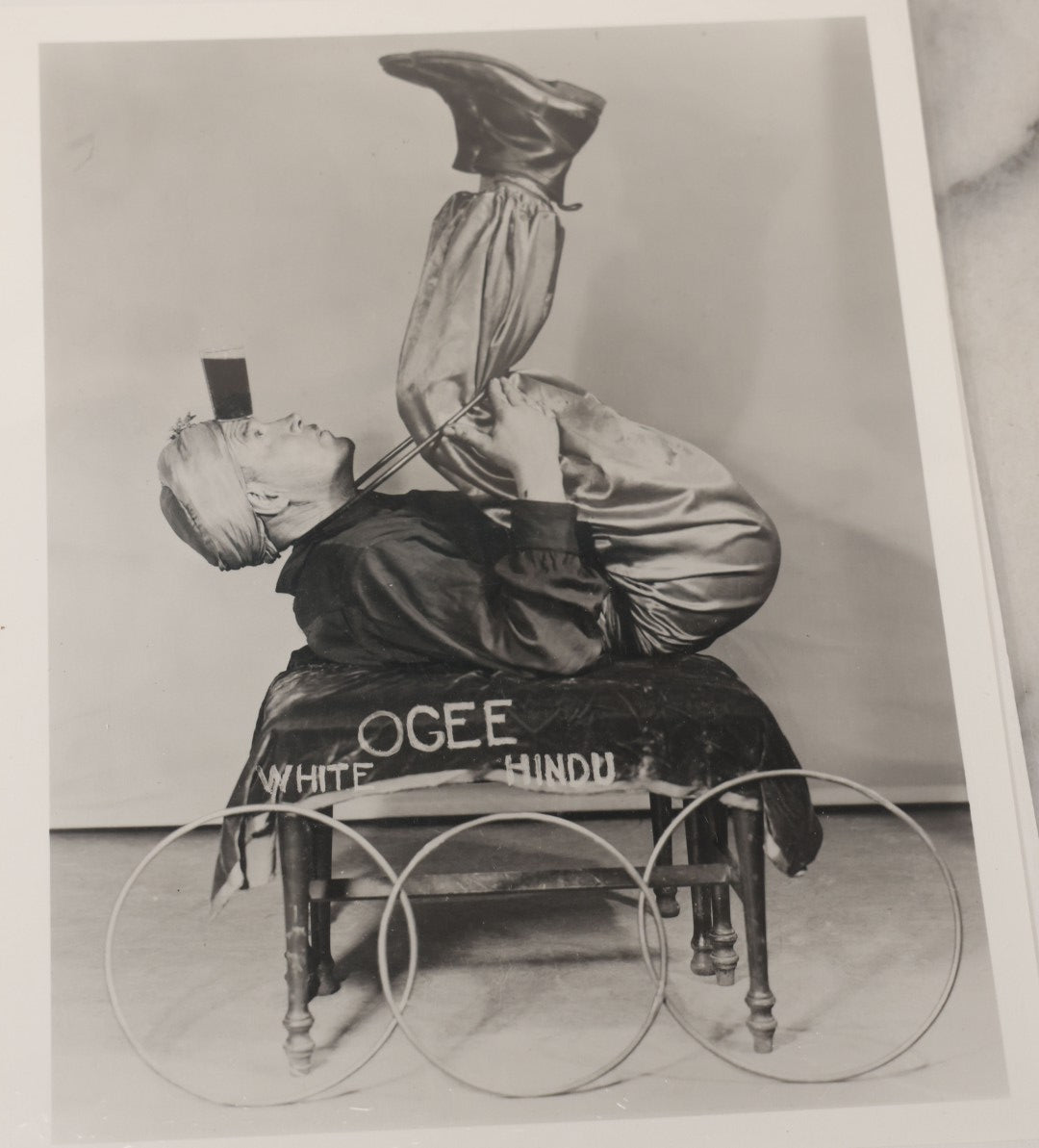 Lot 015 - Grouping Of Five Vintage Black And White Glossy 8" x 10" Photos Of Sideshow Performers, Ripley's Believe It Or Not, Including Joanne Beech And Others