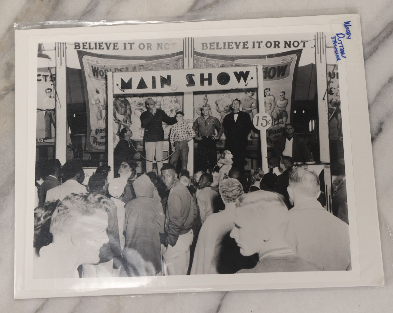 Lot 015 - Grouping Of Five Vintage Black And White Glossy 8" x 10" Photos Of Sideshow Performers, Ripley's Believe It Or Not, Including Joanne Beech And Others