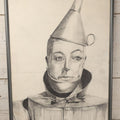Lot 019 - Vintage Framed Pencil Drawing Of The Tin Man, As Portrayed By Jack Haley In "The Wizard Of Oz," Artist Signed And Dated 1993, Approximately 18" x 24"