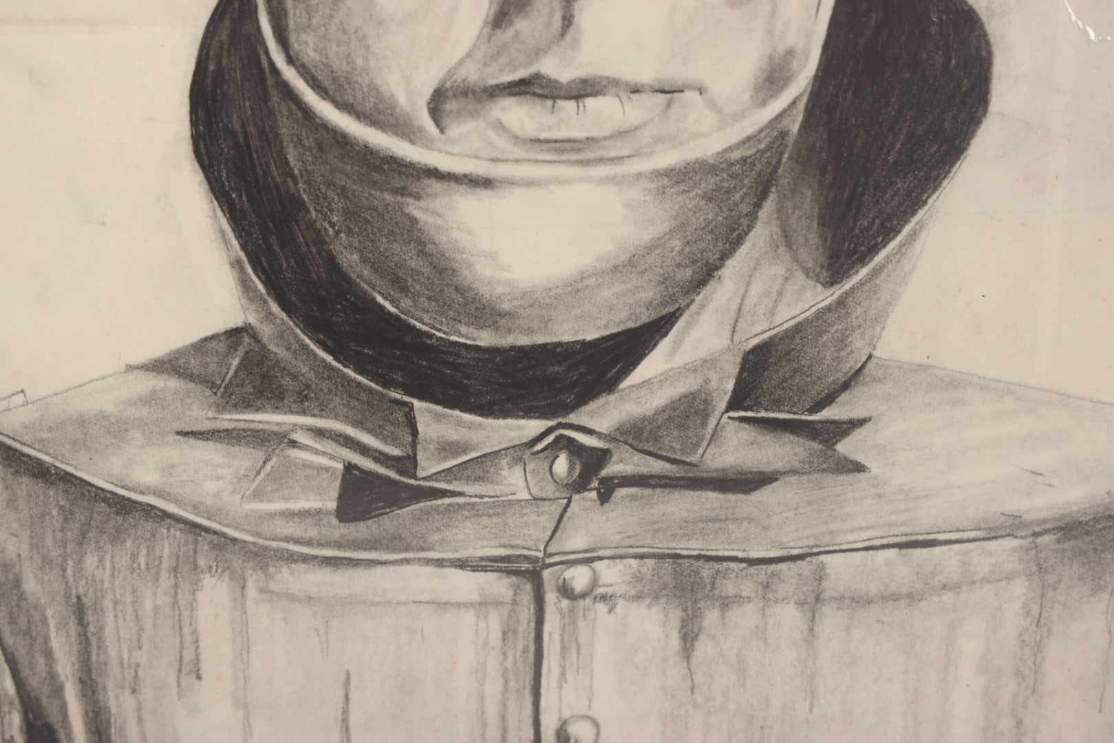 Lot 019 - Vintage Framed Pencil Drawing Of The Tin Man, As Portrayed By Jack Haley In "The Wizard Of Oz," Artist Signed And Dated 1993, Approximately 18" x 24"