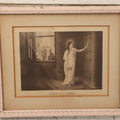 Lot 022 - Antique Print In Frame Titled "Truth Versus Error" With Truth Personified As A Woman Knocking On The Door Of The Mental Mind, In Frame, 11-3/4" x 9-3/4"