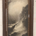 Lot 023 - Antique Print In Frame Titled "Wreck Of The Cornish Coast" Showing A Shipwreck, In Frame, 6-3/8" x 10-5/8"
