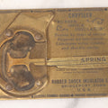 Lot 043 - Vintage Chrysler Rubber Shock Insulator Demonstration Automotive Advertisement, By Rubber Shock Insulator Corp., Bridgeport, Connecticut, Circa 1927