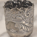 Lot 051 - Antique Ornate Silver Plate Cup With Floral And Foliage Design Motifs, By Derby Silver Co., Quadruple Plated, No. 1506
