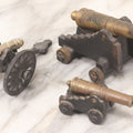 Lot 054 - Grouping Of Three Vintage Cast Iron And Brass Canon Models, Non Firing, Including Mystic Seaport Canon, Made In U.S.A.