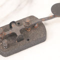 Lot 058 - Vintage Metal Telegraph Morse Code Key, As Found
