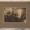 Lot 073 - Antique Boarded Interior Photograph Of A Dining Room With Period Furniture, Stanford University Pennant, Information On Verso, Stamp From Camera Store, Durango, Colorado