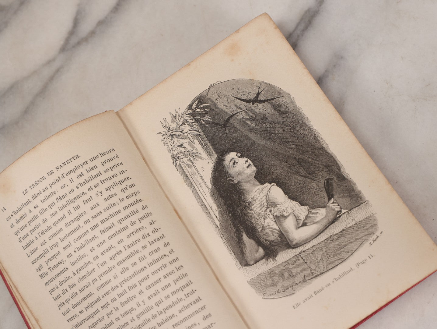 Lot 081 - Grouping Of Four Antique French Books Circa 1870-1900, From The "Bibliothèque Rose Illustrée" Collection, Published By Hachette Et Cie, Including "Violence Et Bonté" (Violence And Kindness) By Mme. De Stolz And Others, Illustrated