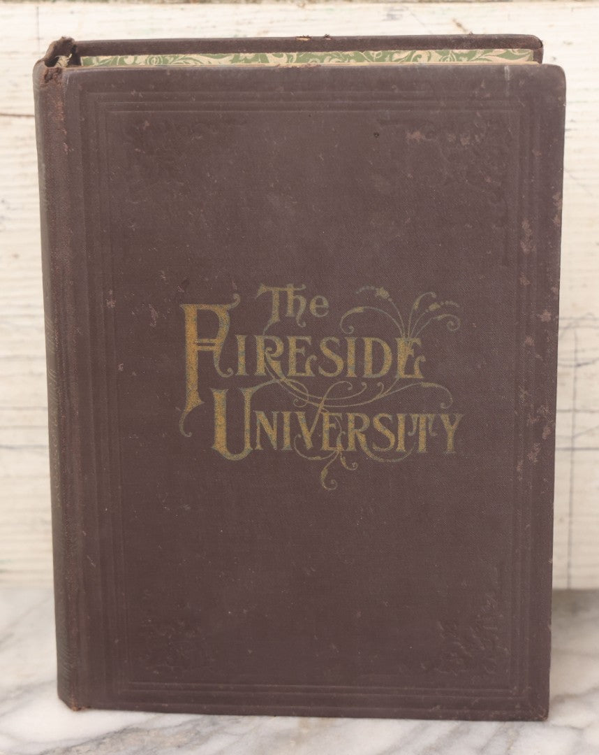 Lot 082 - "The Fireside University" Antique Book By John Mcgovern Covering Science, Photography, Electricity, And More, Profusely Illustrated, Copyright 1908 By M.B. Downer & Co., Published By The Union Publishing House, Chicago