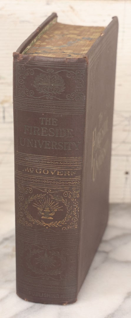 Lot 082 - "The Fireside University" Antique Book By John Mcgovern Covering Science, Photography, Electricity, And More, Profusely Illustrated, Copyright 1908 By M.B. Downer & Co., Published By The Union Publishing House, Chicago