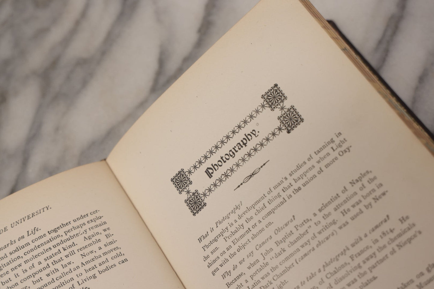 Lot 082 - "The Fireside University" Antique Book By John Mcgovern Covering Science, Photography, Electricity, And More, Profusely Illustrated, Copyright 1908 By M.B. Downer & Co., Published By The Union Publishing House, Chicago