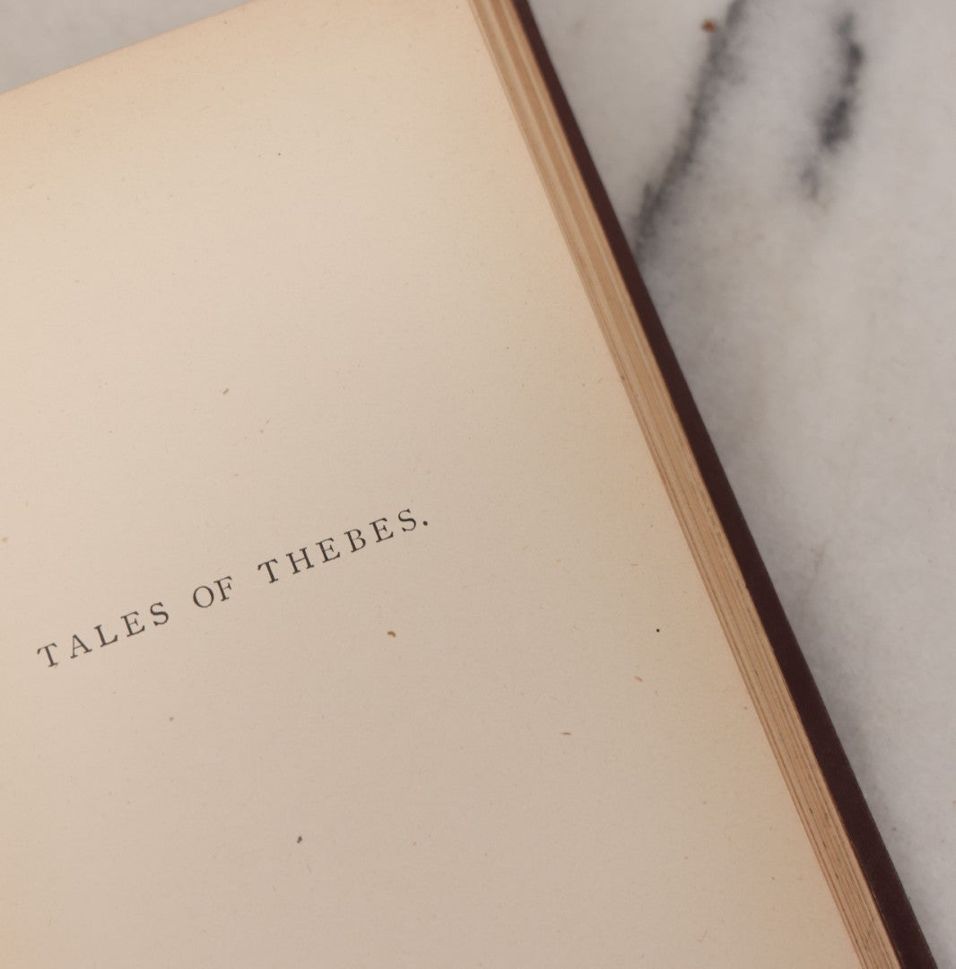 Lot 083 - "Tales Of Ancient Greece" Antique Book By Reverend G.W. Cox, Sixth Edition, Published By Jansen Mcclurg & Co, Chicago, 1883