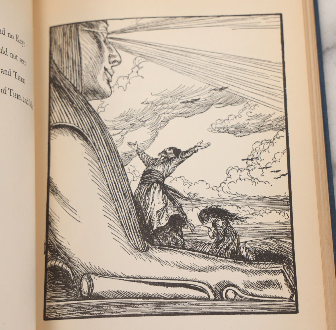 Lot 084 - "Rubáiyát Of Omar Khayyám" Vintage Book, Quatrains (Four-Line Poems) By Persian Poet And Mathematician Omar Khayyám, Translated By Edward Fitzgerald, First & Fifth Versions, With Bizarre And Esoteric Illustrations By Edmund J. Sullivan