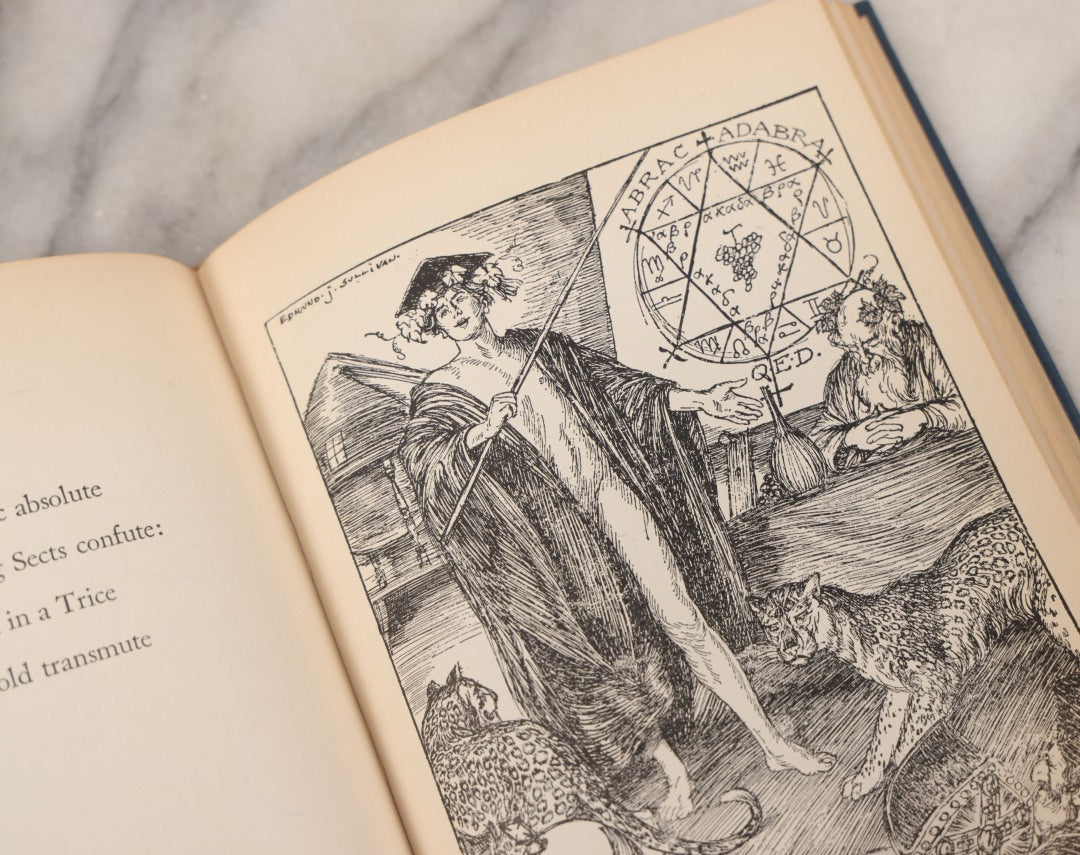 Lot 084 - "Rubáiyát Of Omar Khayyám" Vintage Book, Quatrains (Four-Line Poems) By Persian Poet And Mathematician Omar Khayyám, Translated By Edward Fitzgerald, First & Fifth Versions, With Bizarre And Esoteric Illustrations By Edmund J. Sullivan