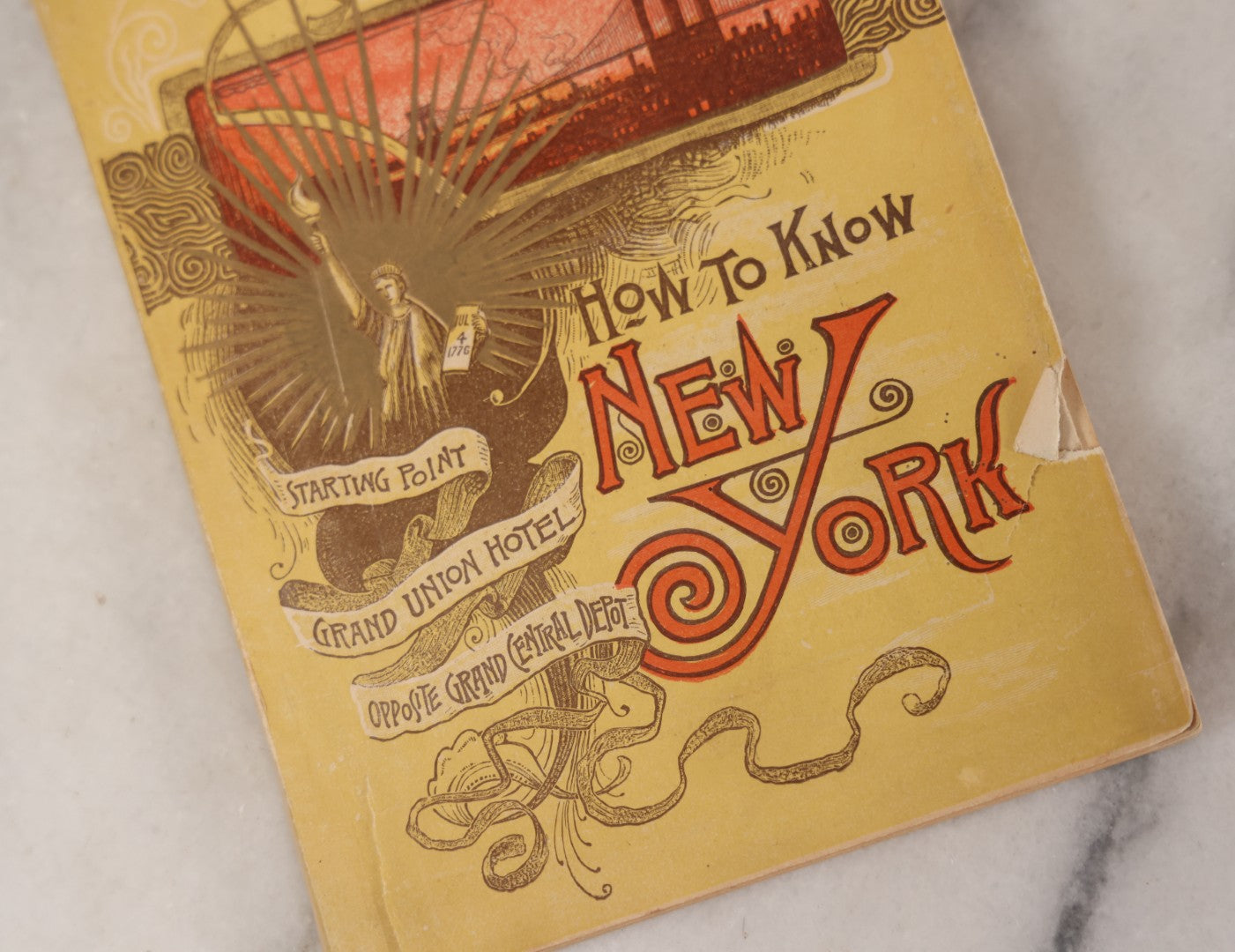 Lot 092 - "How To Know New York" Revised January 1900 Edition, Antique Booklet And Street Guide To New York City, Featuring Fold Out Map, Sparsely Illustrated