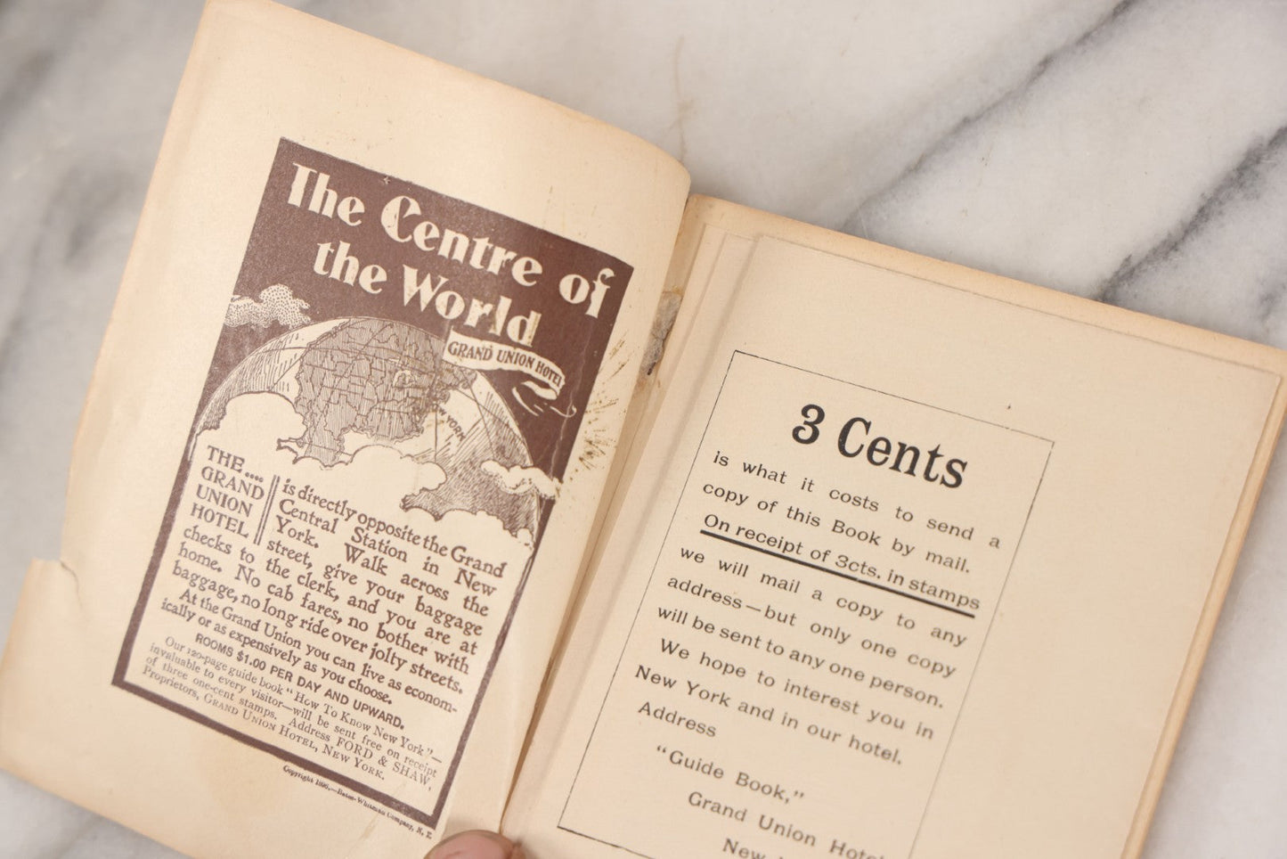 Lot 092 - "How To Know New York" Revised January 1900 Edition, Antique Booklet And Street Guide To New York City, Featuring Fold Out Map, Sparsely Illustrated