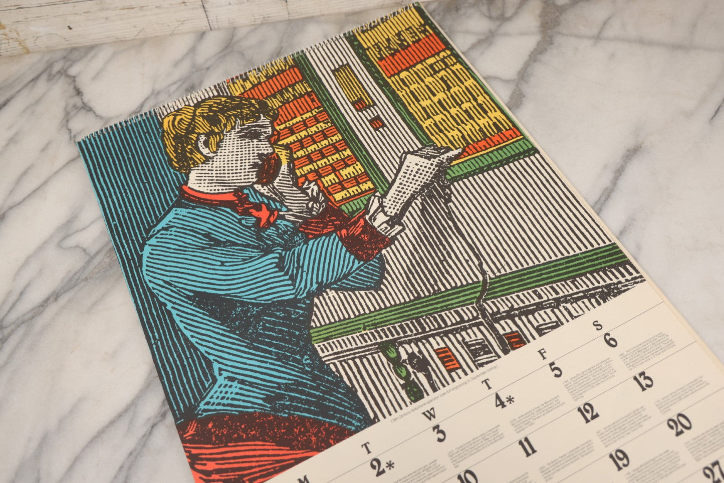 Lot 101 - Official Boston City Bicentennial Calendar, 1975, Published By The Provident Institution For Savings, 1974, With Colored Engravings Of Boston History