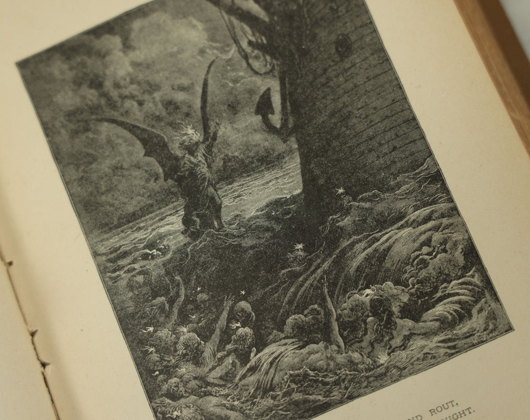 Lot 011 - "Sea And Land, An Illustrated History Of The Wonderful And Curious Things Of Nature" Antique Book By J.W. Buel, Published By Martin Garrison & Co., 1887, Illustrated With Bizarre Scenes And Creatures, Note Cover Detached