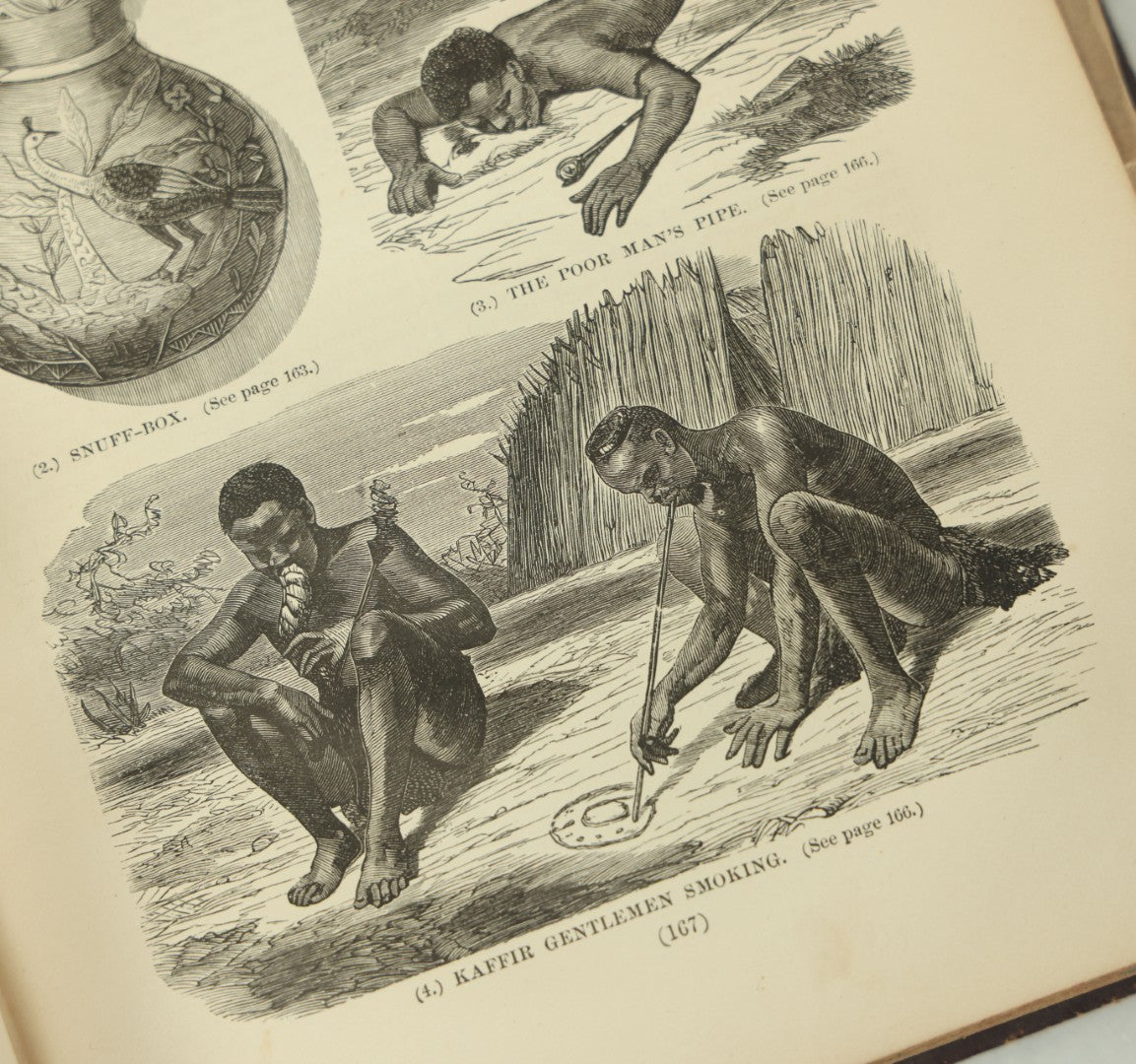 Lot 013 - "The Uncivilized Races Of Men" Two Volume Antique Book Set By Reverend J.G. Wood, J.B. Burr And Company, Publishers, 1870, Hartford, Profusely Illustrated