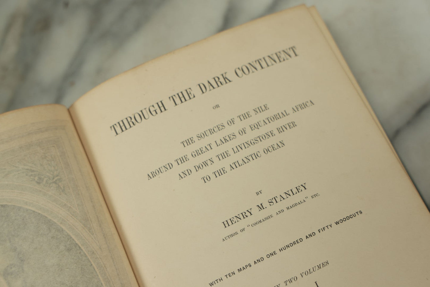 Lot 014 - "Through The Dark Continent, Or The Sources Of The Nile, Around The Great Lakes Of Equatorial Africa, And Down The Livingstone River" Two Volume Antique Book Set By Henry M. Stanley, Harper And Brothers, Publishers, 1878, New York, Illustrated