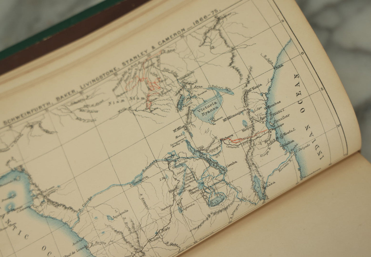 Lot 014 - "Through The Dark Continent, Or The Sources Of The Nile, Around The Great Lakes Of Equatorial Africa, And Down The Livingstone River" Two Volume Antique Book Set By Henry M. Stanley, Harper And Brothers, Publishers, 1878, New York, Illustrated