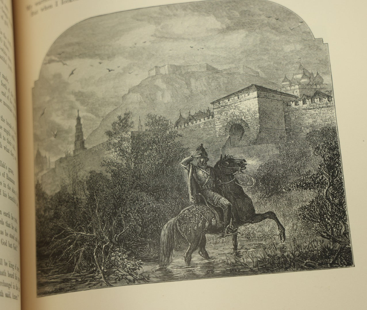 Lot 015 - "The Poetical Works Of Henry Wadsworth Longfellow" Antique Two Volume Book Set, Profusely Illustrated, Houghton, Osgood, And Company, Publishers, Boston, The Riverside Press, Cambridge, 1879, Note One Cover Detached