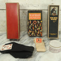 Lot 034 - Grouping Of Hosiery And Advertising Boxes Including Bear Brand Boxes With Contents, Other Brands, Stocks And Stockings, As Found, Including Collar Box, One Lot One Money