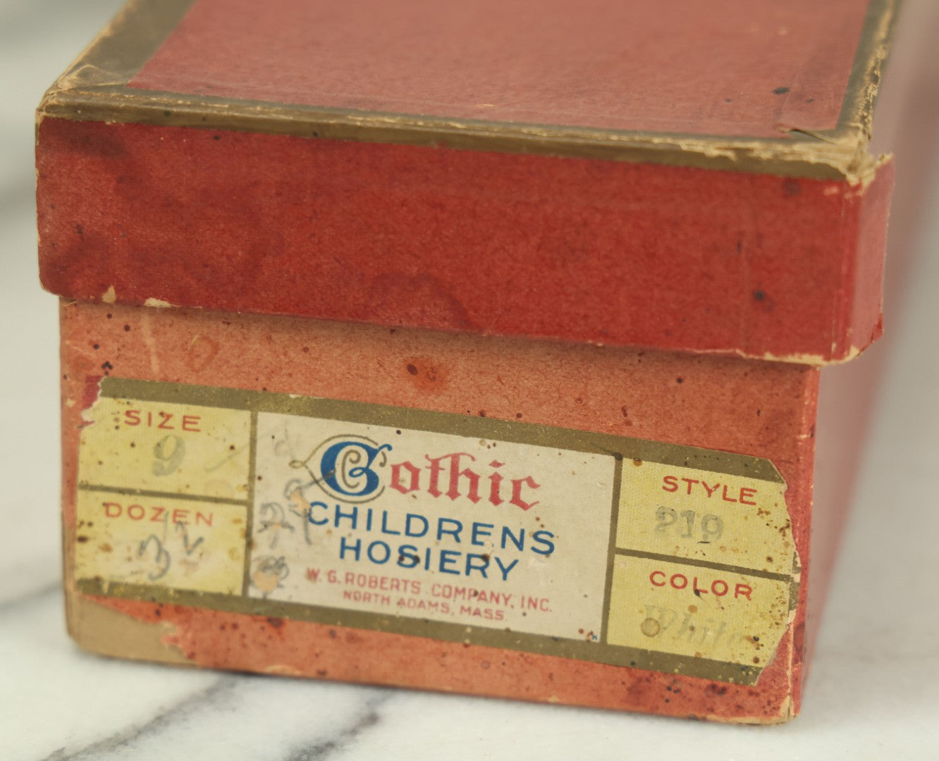 Lot 034 - Grouping Of Hosiery And Advertising Boxes Including Bear Brand Boxes With Contents, Other Brands, Stocks And Stockings, As Found, Including Collar Box, One Lot One Money