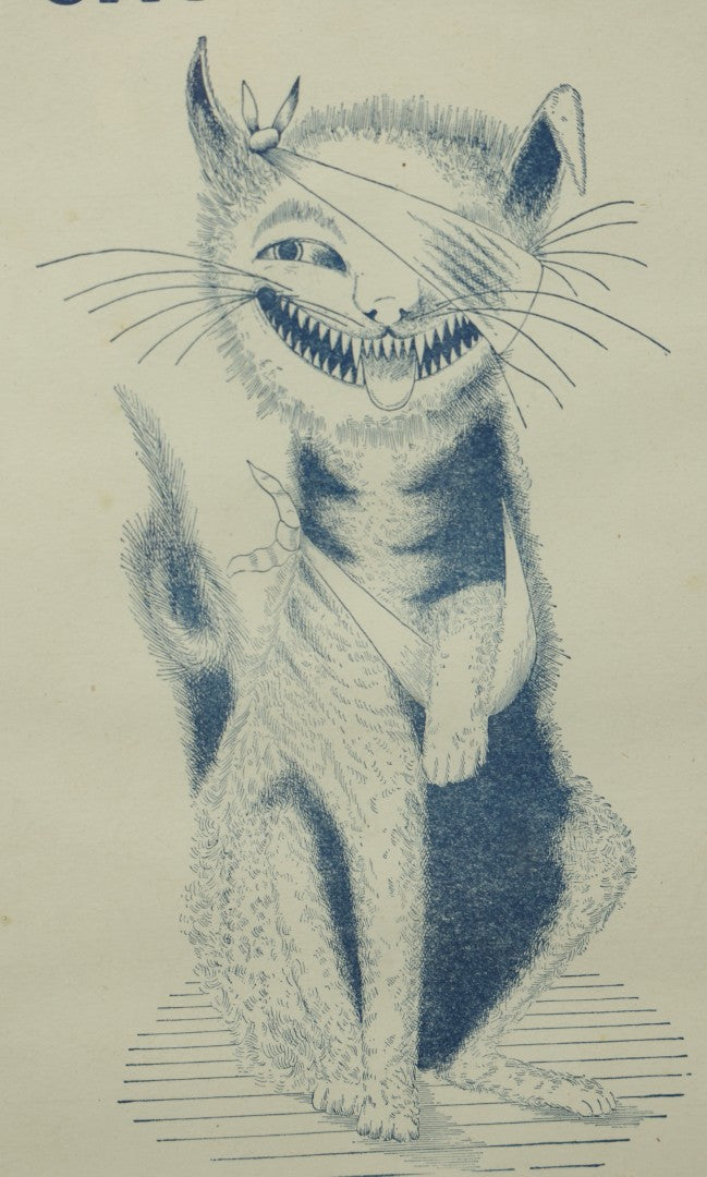 Lot 038 - Antique "The Cat Came Back" Sheet Music In Frame, Music And Words By Harry S. Miller, With Grinning Injured Cat Illustration, 11-1/2" x 15-3/4"