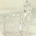 Lot 046 - Vintage Glass Kewpie 4 Oz Candy Container Toothpick Holder By Geo. Borgfeldt & Co.