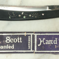 Lot 053 - Antique Jas. T. Scott Hand Forged German Straight Shaving Razor With Mother Of Pearl Star Design Motif