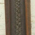 Lot 059 - Vintage Floral Wood Carving Decor Item With Recessed Carving In Rectangular Wood