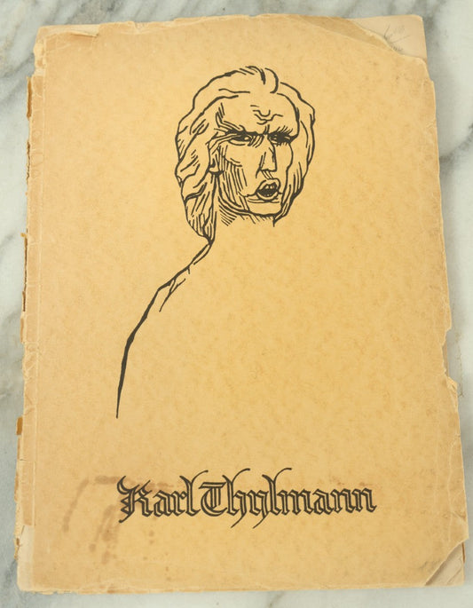 Lot 093 - Vintage Art Booklet Of The Woodcuts Of German Artist Karl Thylmann, Published By Furche-Verlag, Berlin, 20th Century