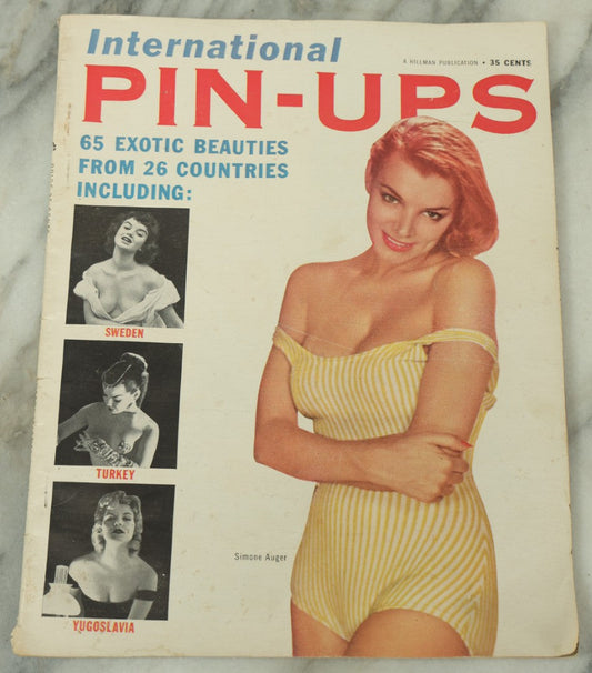 Lot 095 - Vintage International Pin-Ups Magazine, 65 Exotic Beauties, A Hillman Publication, 1957