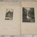 Lot 119 - Grouping Of Four Artist Proof Etching Including Edinburgh And More, Artist Signed, Illegible