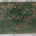 Lot 120 - Vintage East Asian Cloth Covered Art Book With Black Paper Cut Silhouettes