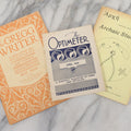 Lot 121 - Trio Of Miscellaneous Ephemera Booklets Including "The Optimeter" April 1935 Magazine On Optimism, Published By Kilkenny & Calkin, Funeral Directors Of Concord, N.H., Archaic Studies Booklet, And The Gregg Writer Magazine For Typists