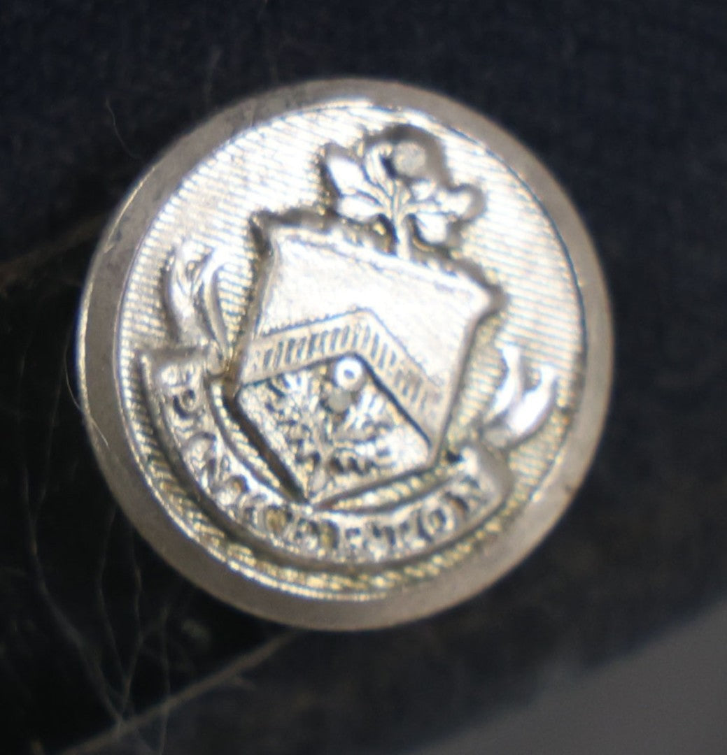 Lot 018 - Vintage Pinkerton Security Officer's Hat With Eagle Badge No. 7974, Pinkerton Buttons, Size 7-3/8"