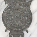 Lot 019 - Antique Improved Order Of Red Men I.O.R.M. Cast Iron Grave Marker Topper, With Eagle, Freedom, Friendship, And Charity, Lodge No. 173