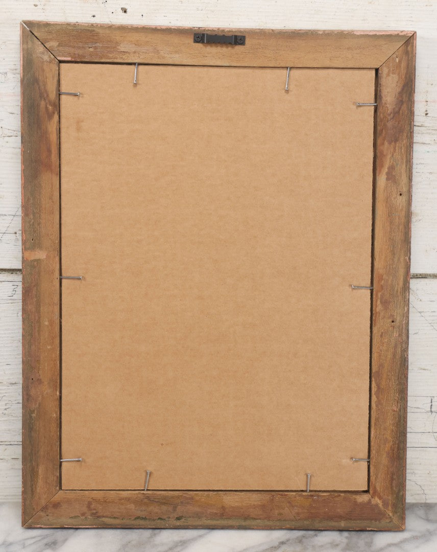 Lot 021 - Antique Medical Anatomy Bookplate Print Of The Skeleton, In Frame, 13-1/4" x 17"